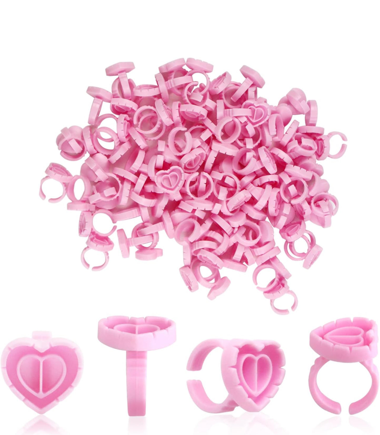 Heart Glue Rings